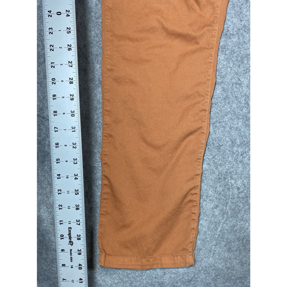 Flint And Tinder Pants Mens 34 Burnt Orange Chino Tapered USA - Picture 6 of 13
